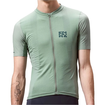 Endura Мъжка фланелка с къс ръкав за колоездене Endura AllTrack Ride S/S Jersey Cycling jersey - Sage Green - размер XL (056-4009-0215)