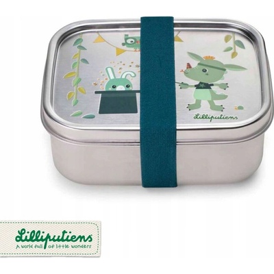 Lilliputiens - nerezový svačinový box - dráček Joe uni