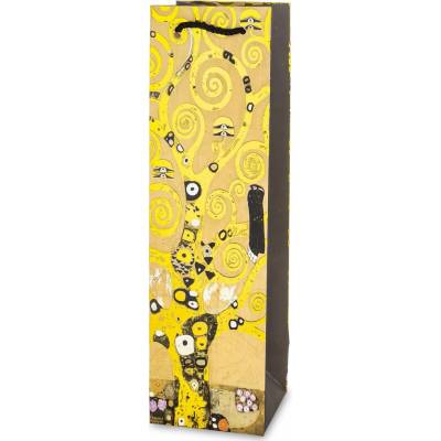Artpol Papierová taška na darček, obal na fľašu vína Gustav Klimt