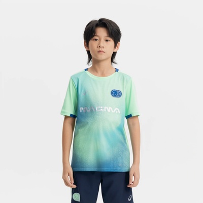 Kipsta Detský futbalový dres VIRALTO KIDS Boreal zeleno-modrý
