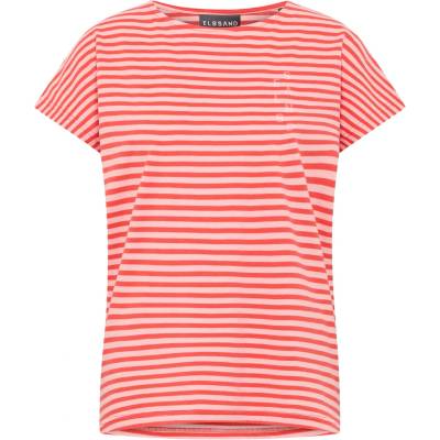 ELBSAND Дамска тениска ELBSAND Women's Selma T-shirt - Grenadine / Papaya (916-4722-0913)