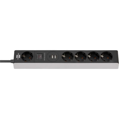brennenstuhl 5 Plug + 2 USB 5 m Switch (1159780615)