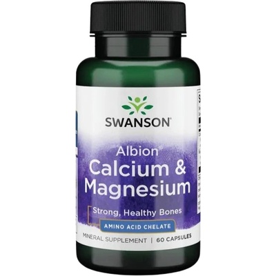 Swanson Albion Chelated Calcium Magnesium 2: 1 [60 капсули]