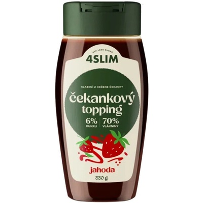 4SLIM Čakankové sladidlo Jahoda 330g