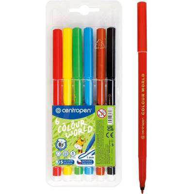 Centropen Colour World 7550 6 ks