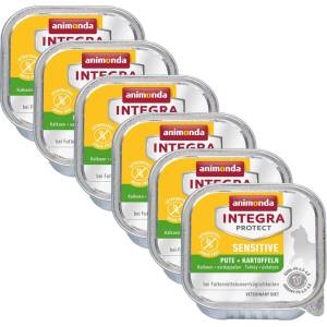 Animonda INTEGRA Protect куче Sensitive с пуйка и магданоз 6 x 150 г
