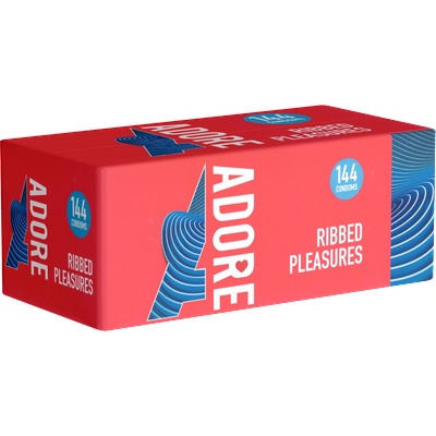 ostatní Adore Bulk-Pack: Ribbed 144 ribbed condoms