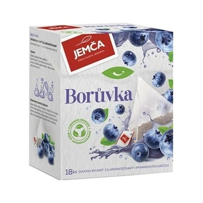 Jemča Čaj čučoriedka pyramídové vrecká 36 g