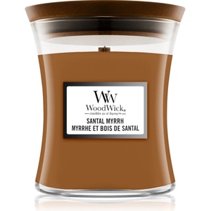 WoodWick Santal Myrrh ароматна свещ с дървен фитил 275 гр
