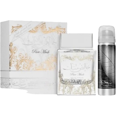 LATTAFA Pure Musk Унисекс подаръчен комплект Размер EDP 100 ml + 50 ml дезодорант спрей
