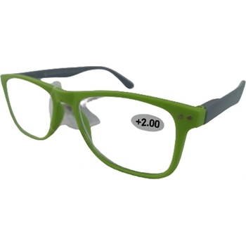 Berkeley Dioptrické okuliare na čítanie plastové zelené sivé bočnice MC2268