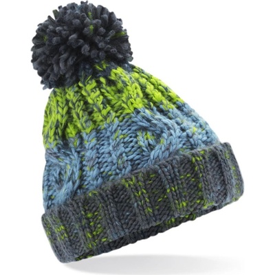 Beechfield dětská čepice s bambulí Corkscrew beanie levandulová