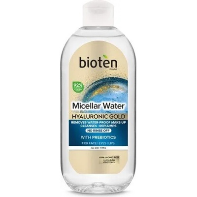 BIOTEN Мицеларна вода за лице, Bioten Hyaluronic Gold Micellar Water 400ml