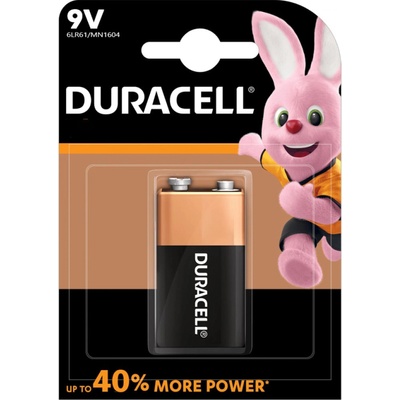 Duracell Алкална батерия 6LF22 R22 9V 1pk блистер BASIC DURACELL (DUR-BA-6LF22-BASIC)