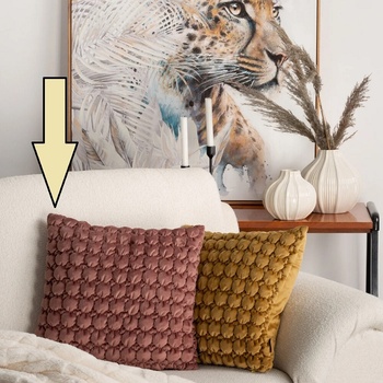 Eurofirany pudrová Zamat 45 x 45 cm