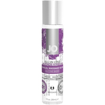 ostatní System JO - All-in-One Sensual Massage Glide Lavender 30 ml