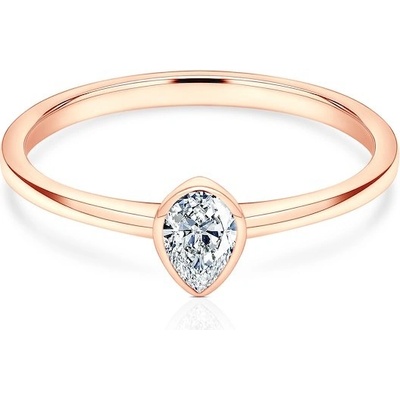 Savicki Zásnubný prsteň Pure ružové zlato diamant PURE P PE 30 D R