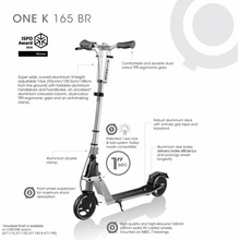Globber One K 165 BR čierna