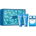 Versace Man Eau Fraiche Подаръчен комплект, Тоалетна вода 50ml + Душ гел 50ml + aftershave 50ml, мъже