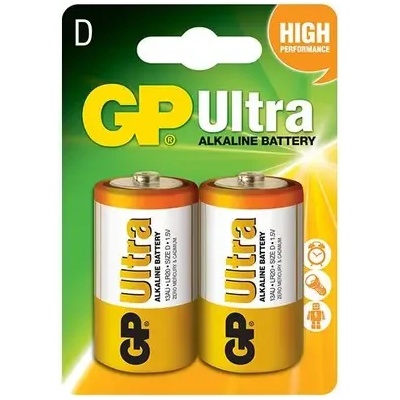 GP Batteries Алкална батерия gp ultra lr20 /2 бр. в опаковка/ 1.5v gp-ba-13au21-sb2 (gp-ba-13au21-sb2)