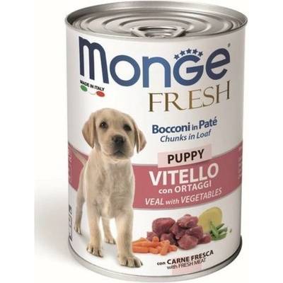 Monge Fresh Puppy Telecí se zeleninou 400 g