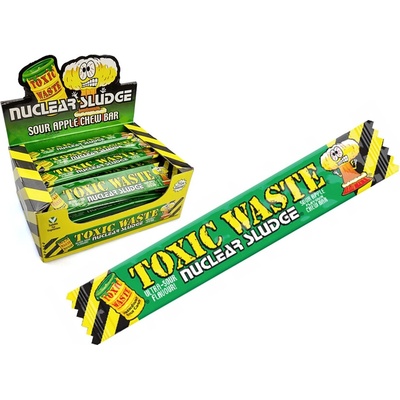 Toxic Waste Nuclear Sludge kyselá žvýkací tyčinka Sour Apple 20 g