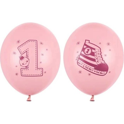 Balónky 1.narozeniny Sneaker růžové 30cm