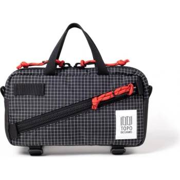 Topo Designs Чанта за кръст Topo designs Mini Quick Pack Hip bag - Black / Grid - размер 2, 5 l (510-5449-1011)