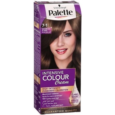 Palette Intensive Color Creme farba na vlasy 7-1 Medium Ash Blonde 50 ml