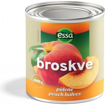 Essa Broskve půlené loupané 2,6 kg