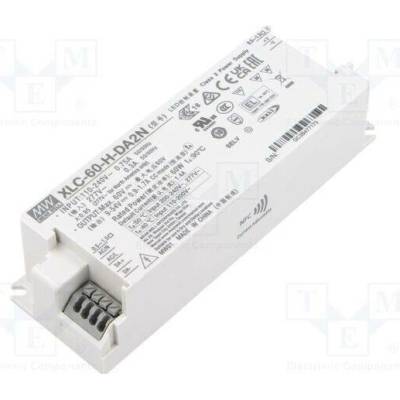 MEAN WELL XLC-60-H-DA2N Napájecí zdroj: spínaný; LED; DALI 2; 60W; 9÷54VDC; 900mA÷1,7A