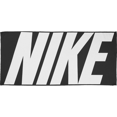 Nike COOLING TOWEL BK WH Čierna 75 x 35 cm