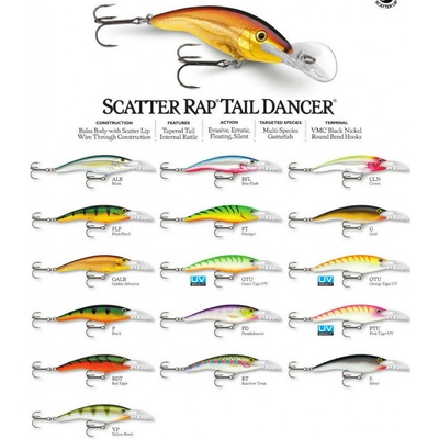Rapala Scatter Rap Tail Dancer 9cm ROL