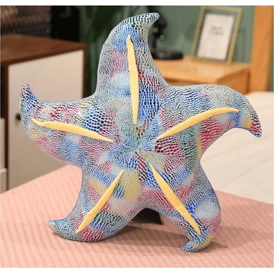 shumee Maskot Plyšový vankúš Hviezdica Modrý 20 cm