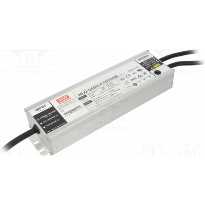 MEAN WELL HLG-240H-C1050AB Napájecí zdroj: spínaný; LED; 249,9W; 119÷238VDC; 525÷1050mA; IP65