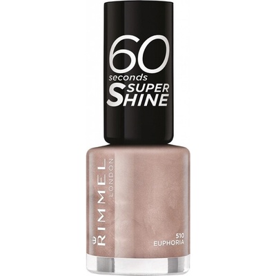 Rimmel London 60 Seconds Super Shine Nail Polish lak na nehty 510 Euphoria 8 ml