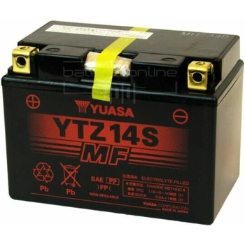 YUASA AGM 12V 11.2Ah left+ YTZ14S