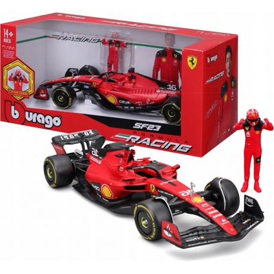 BBURAGO BOLID F1 Ferrari SF-23 FIGÚRKA CHARLES LECLERC MODEL 18-26809 1:24