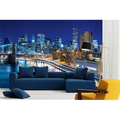 DIMEX ART Самозалепваща се флизелинова фототапета финансов район, манхатън 375 x 250 см