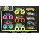 Mattel Hot Wheels Monster trucks svítící ve tmě angličák & truck HCB57