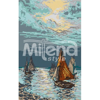 Milena Style Щастливо завръщане - гоблен със схема конци Ariadna 1: 4