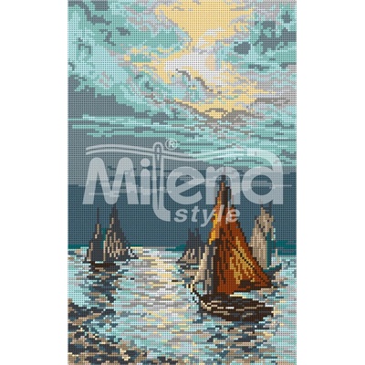 Milena Style Щастливо завръщане - гоблен със схема конци Ariadna 1: 4