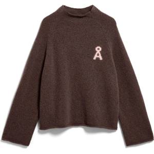 ARMEDANGELS Дамски пуловер ARMEDANGELS Women's Iconic A Monalaa Bouclé Jumper - Claystone (117-3483-0212)