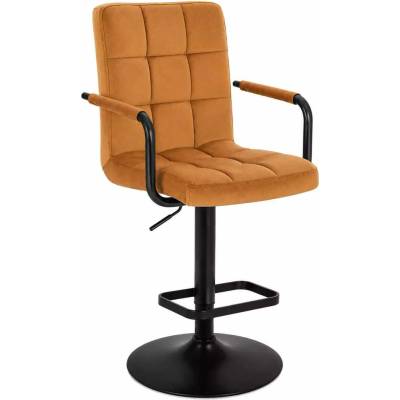 LuxuryForm Design Verona Black Velur na čiernom tanieri medová