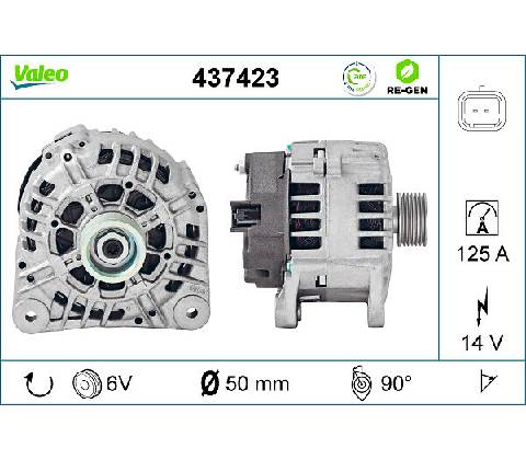 Alternátor VALEO 437423