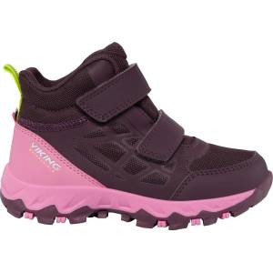 Viking Детски туристически обувки Viking Kid's Track Mid WP 2V Walking boots - Plum / Multi - размер 29 (EU) (702-3434-0418)
