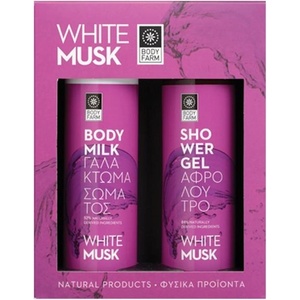 Bodyfarm Комплект White Musk - Душ гел и Мляко за тяло, 2 х 250 ml - baby
