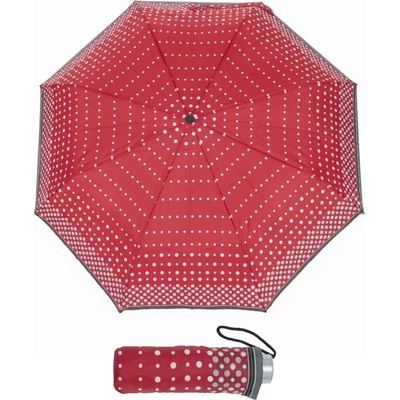 Doppler Mini Light printed dámský skládací lehký deštník 722165CZ-03 červený
