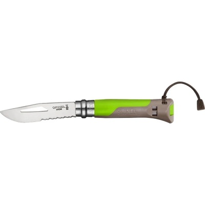 Opinel VRI INOX No.08 OUTDOOR kombinované ostří ZELENÝ
