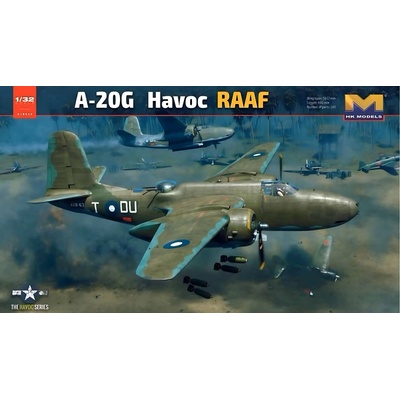 Hong Kong Models A-20G RAAF Havoc Standard Version with nose weight and metal landing gear 1:32